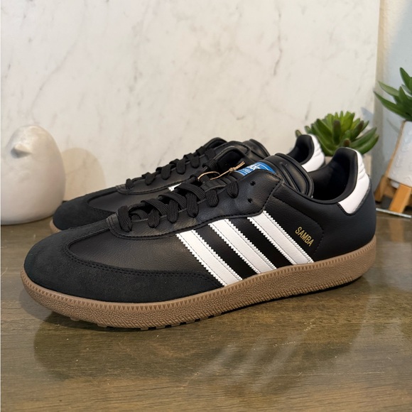 adidas Samba Golf Shoe Black Gum - Picture 10 of 12